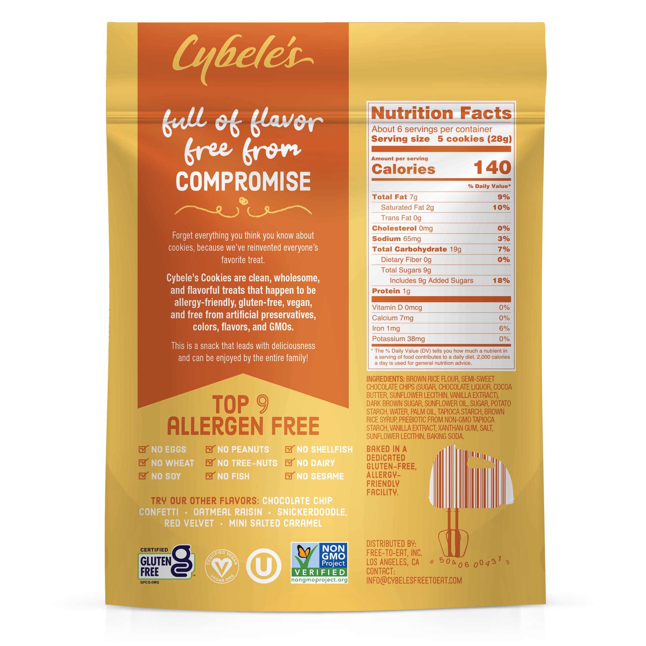 Mini Chocolate Chip  (6 Package Case)